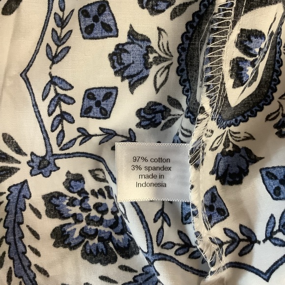 2/$40 LANE BRYANT 18-20 PLUS FIT Maxi Skirt White, Blues, & Black - Picture 8 of 9